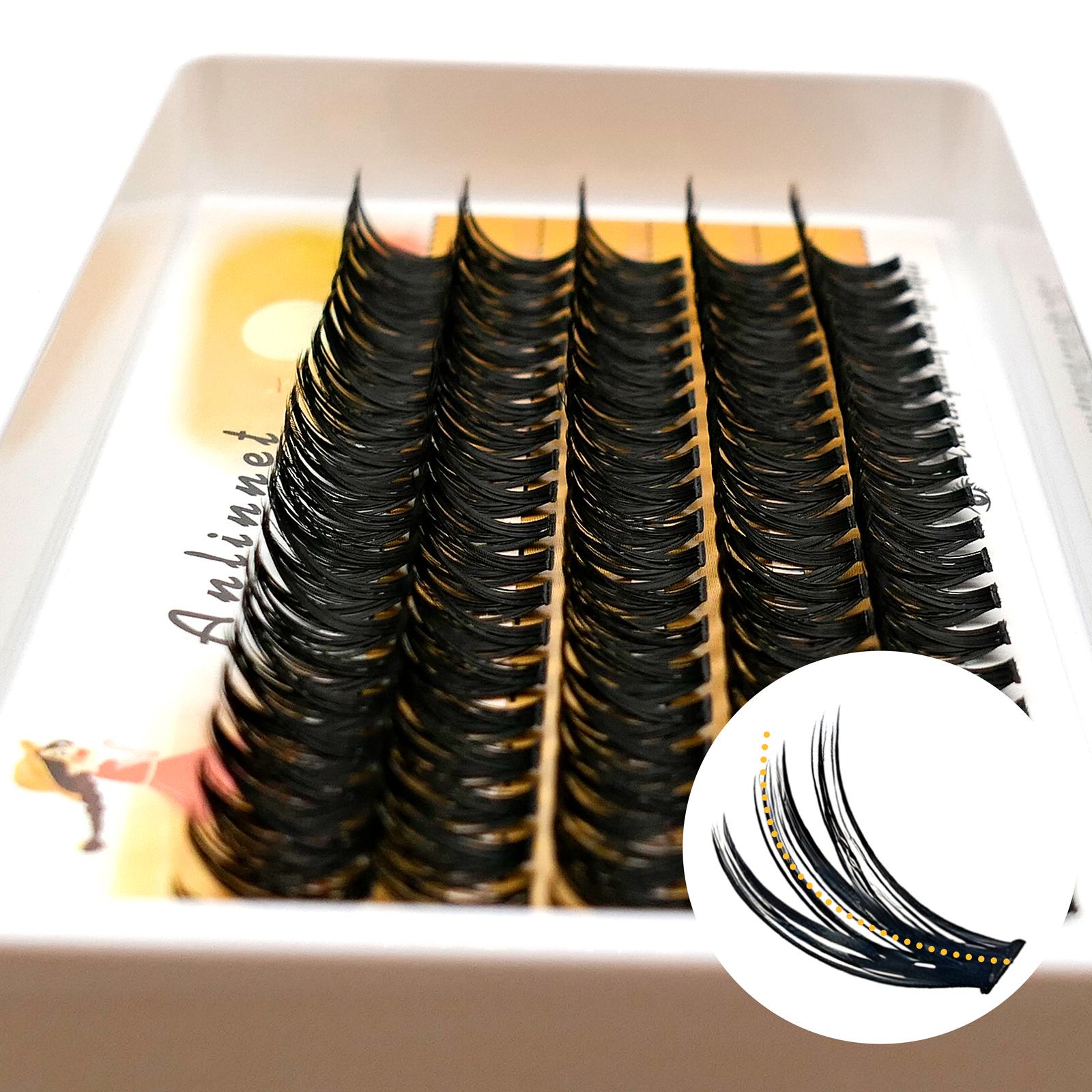 Eyelash Extension Options - 5 Rows Individual Faux Mink Lashes