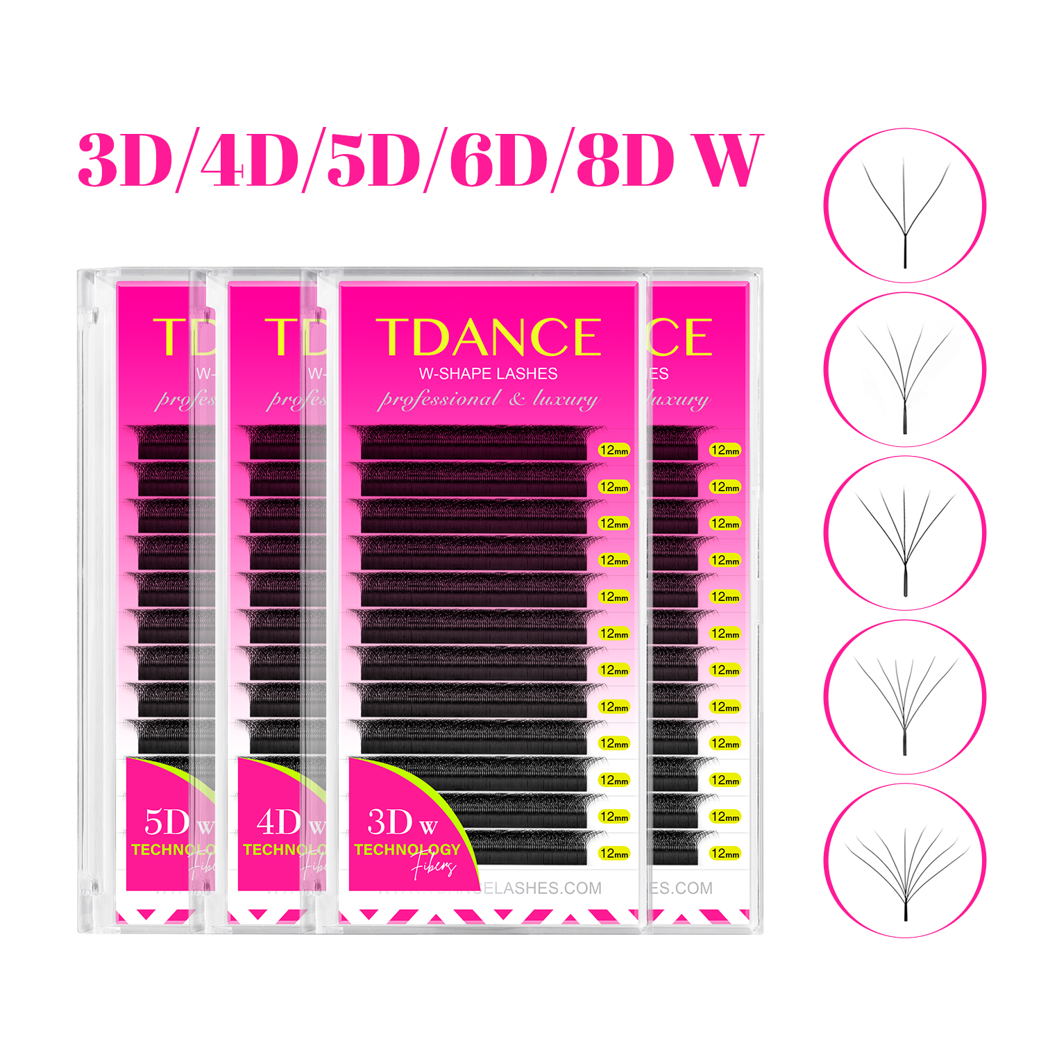 Eyelash Extension Human Hair - TDANCE 3D 4D 5D 6D Premade