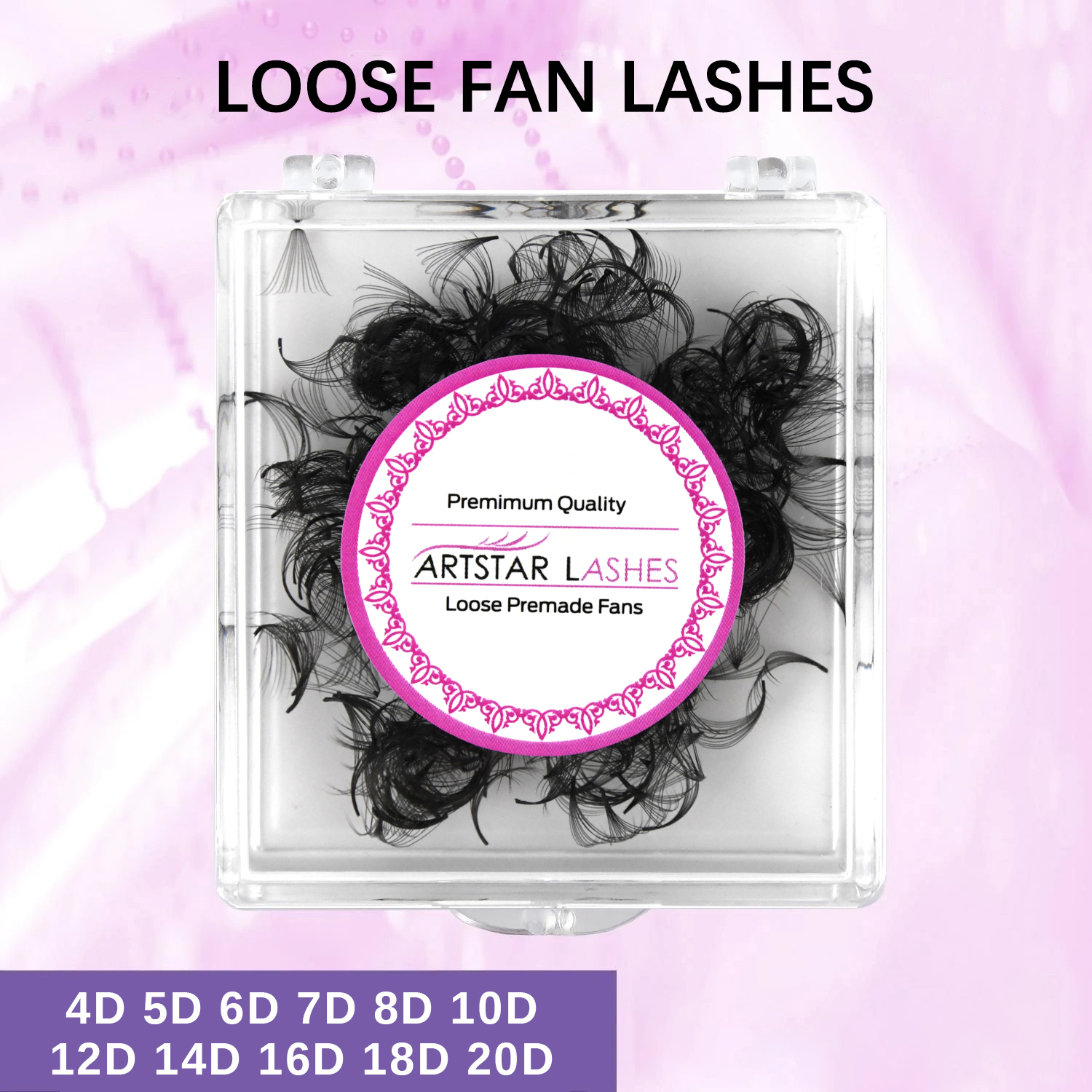 Eyelash Extension Human Hair - ARTSTAR 500 Fans Loose Fan Eyelash