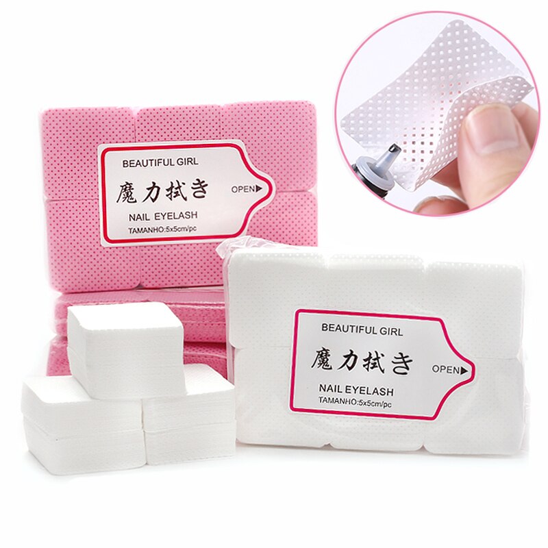 Lash Removal Cream - 600Pcs/Pack Lint-Free Eyelash Glue Wipes Paper