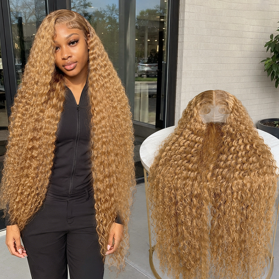Eyelash Extension Natural Look - 34 38Inch Honey Blonde Wig Human