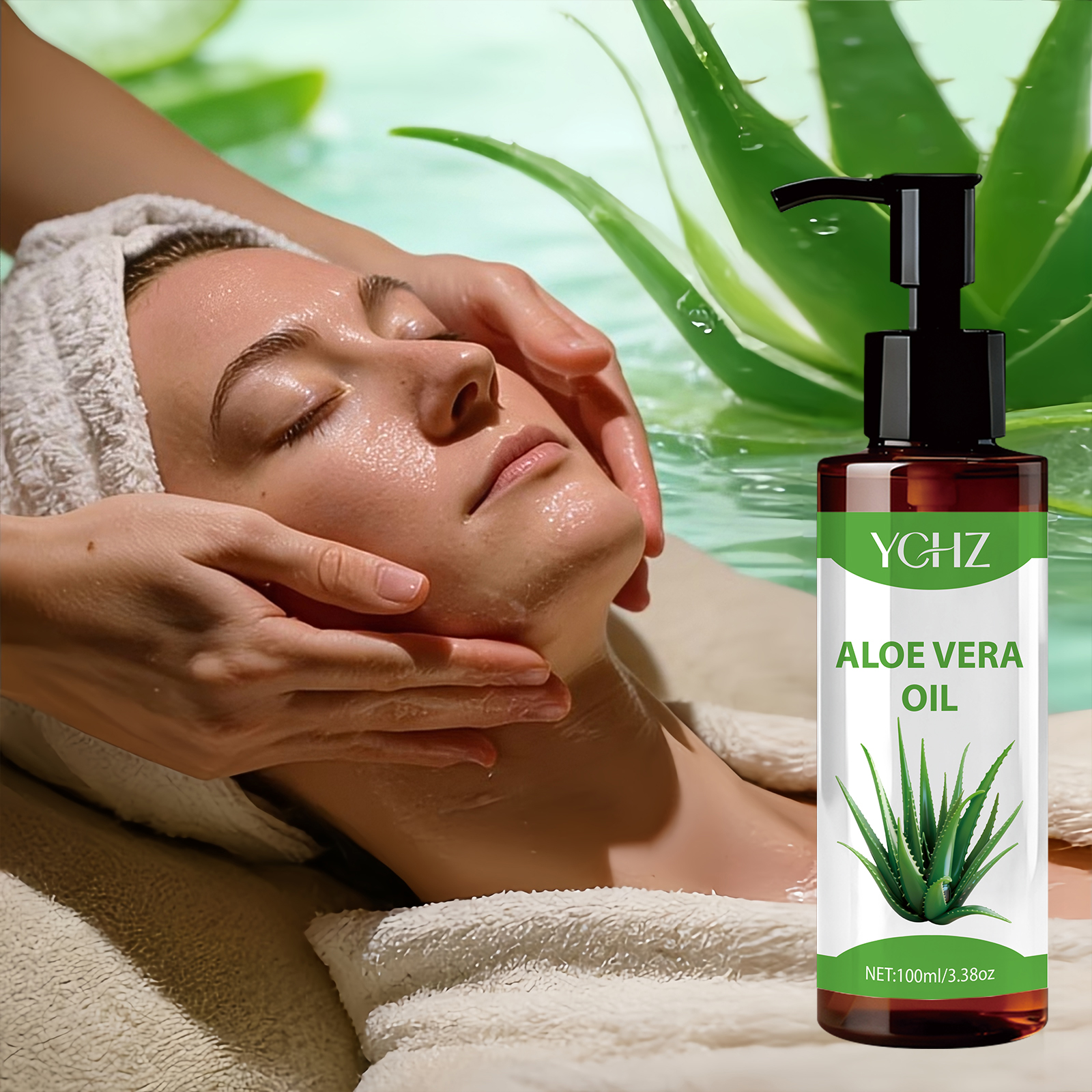 Eyelash Extension Human Hair - 100% Natural Aloe Vera Oil -