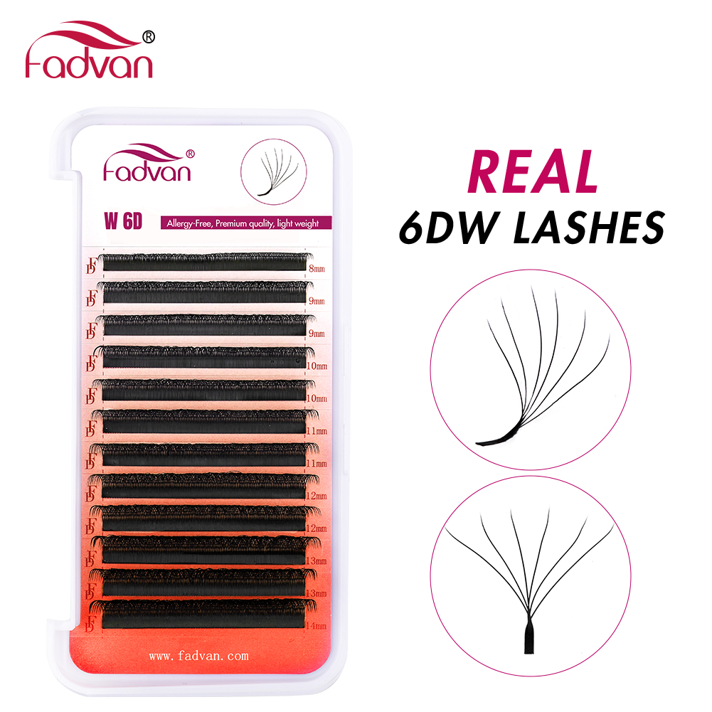 FADVAN Real 6D W lashes 0.07 W - Eyelash Extension Human Hair 리뷰 및 가격