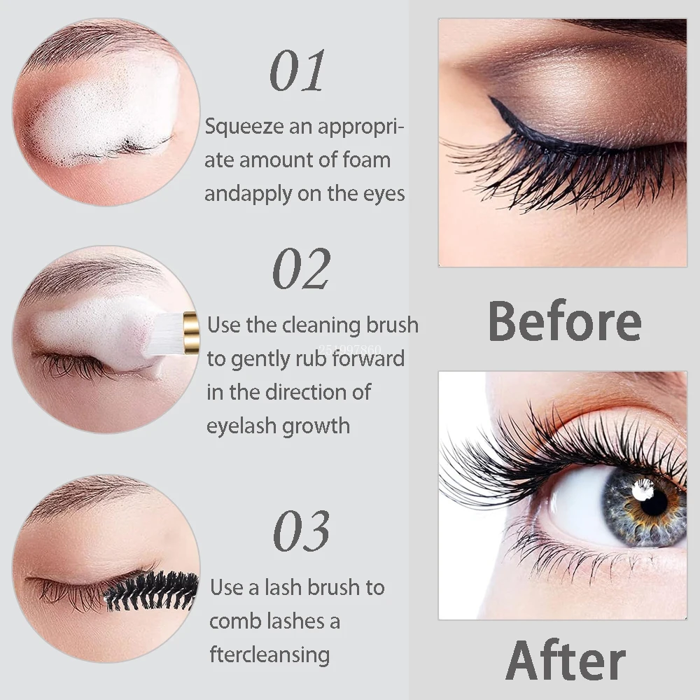 40Pcs Eyelash Cleaning Tool Se - Lash Mapping Sticker 리뷰 및 가격