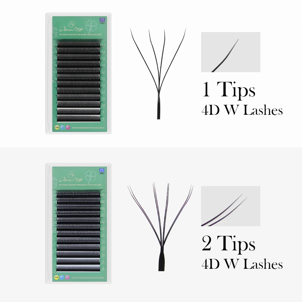 GLAMLASH 4D W Shape Eyelash Ex - Eyelash Extension Human Hair 리뷰 및 가격
