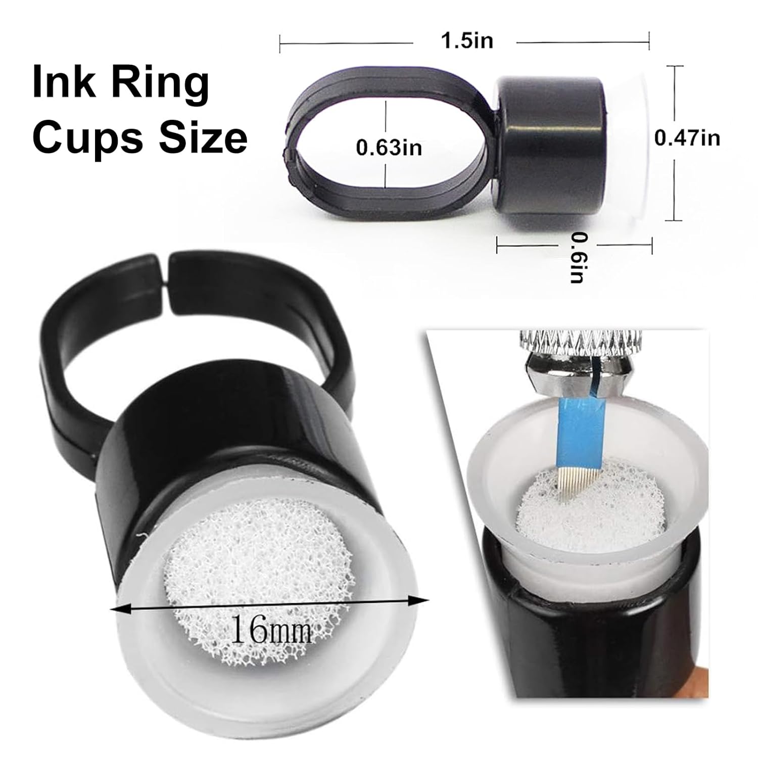 50/100PCS Tattoo Ink Ring Cups - Eyelash Extension Permanent 리뷰 및 가격