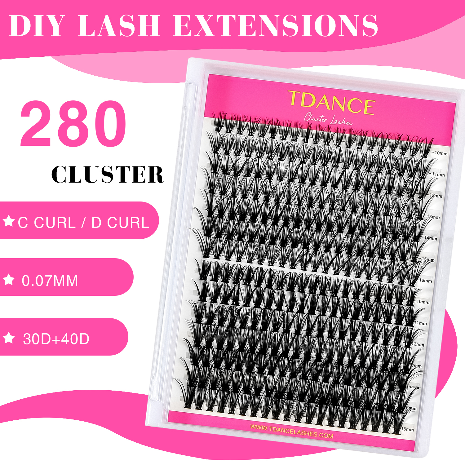 TDANCE 280PCS DIY Mix Clusters - Eyelash Extension Remover At Home 리뷰 및 가격