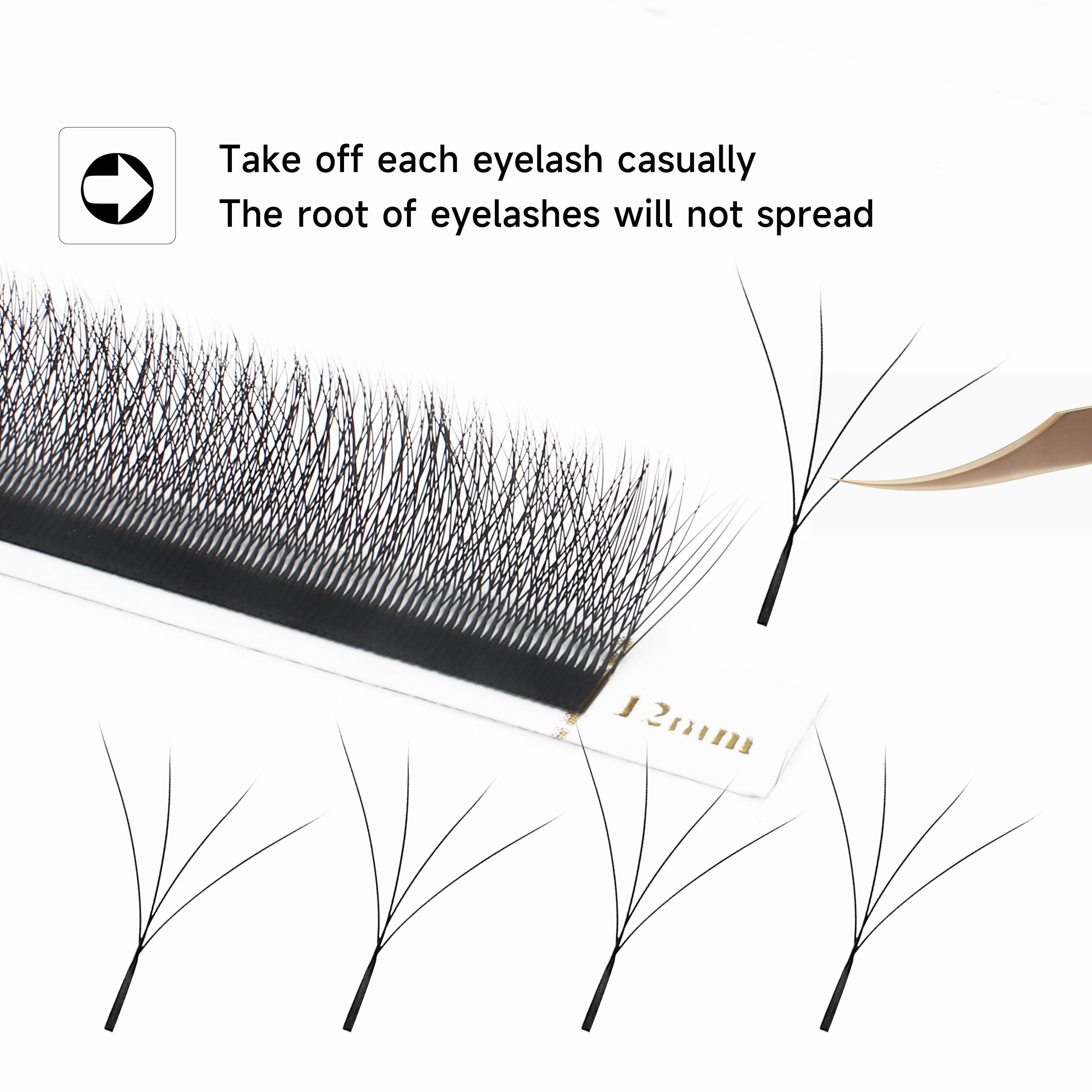 XIUSUZAKI W Shaped Bloom 2D 3D - Eyelash Extension Human Hair 리뷰 및 가격