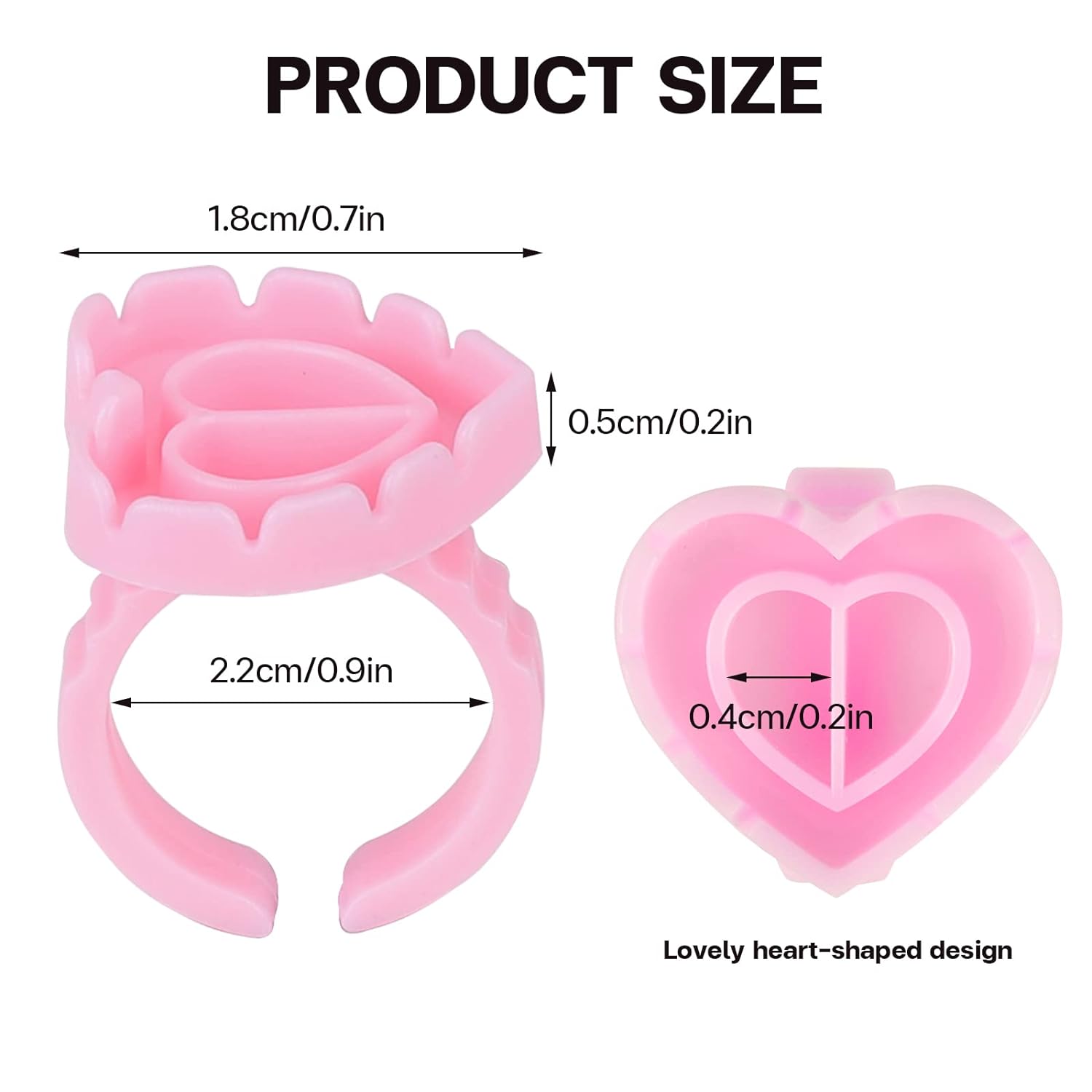 100 PCS Disposable Heart-shape - Lash Mapping Sticker 리뷰 및 가격