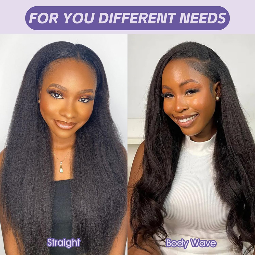 Geeta Yaki Drawstring Wig 13x4 - Eyelash Extension Natural Look 리뷰 및 가격