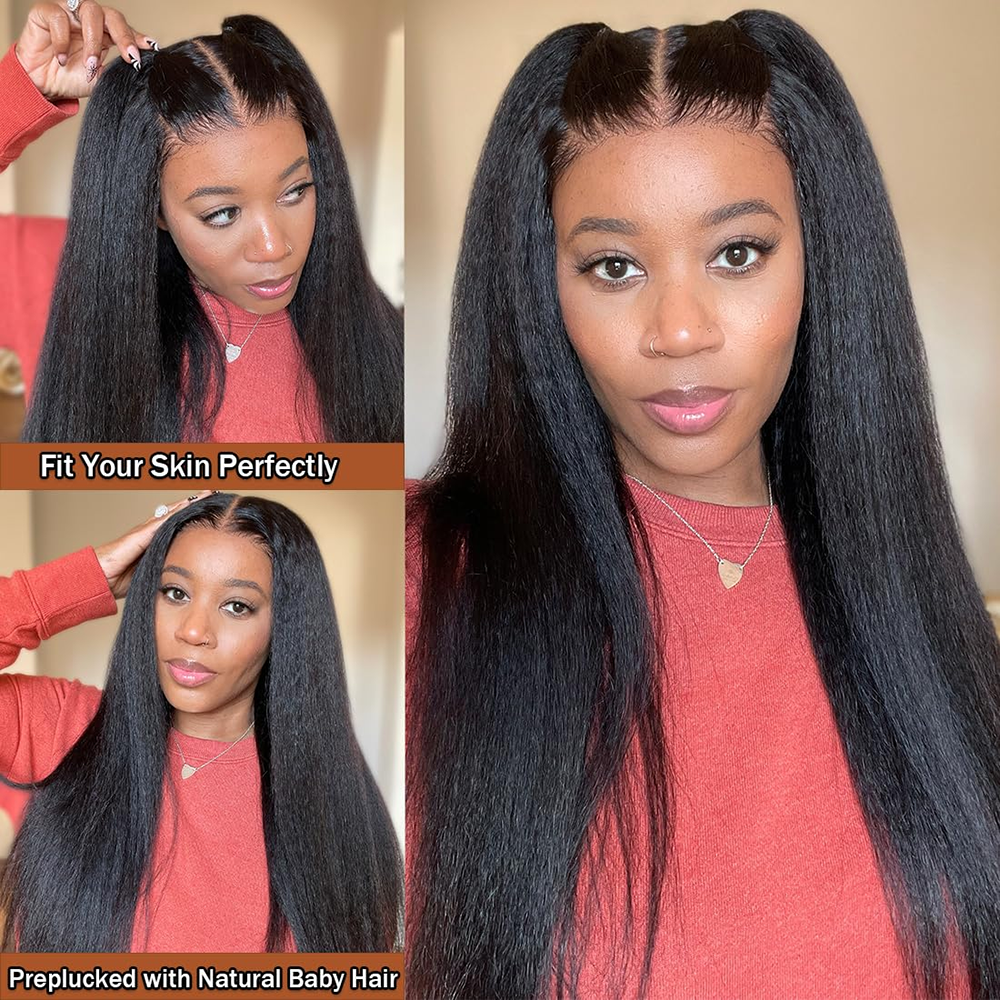 Geeta Yaki Drawstring Wig 13x4 - Eyelash Extension Natural Look 리뷰 및 가격