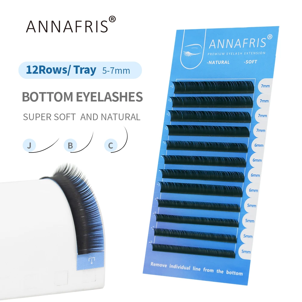 ANNAFRIS Lower Lashes 5-7mm Mi - Eyelash Extension Human Hair 리뷰 및 가격