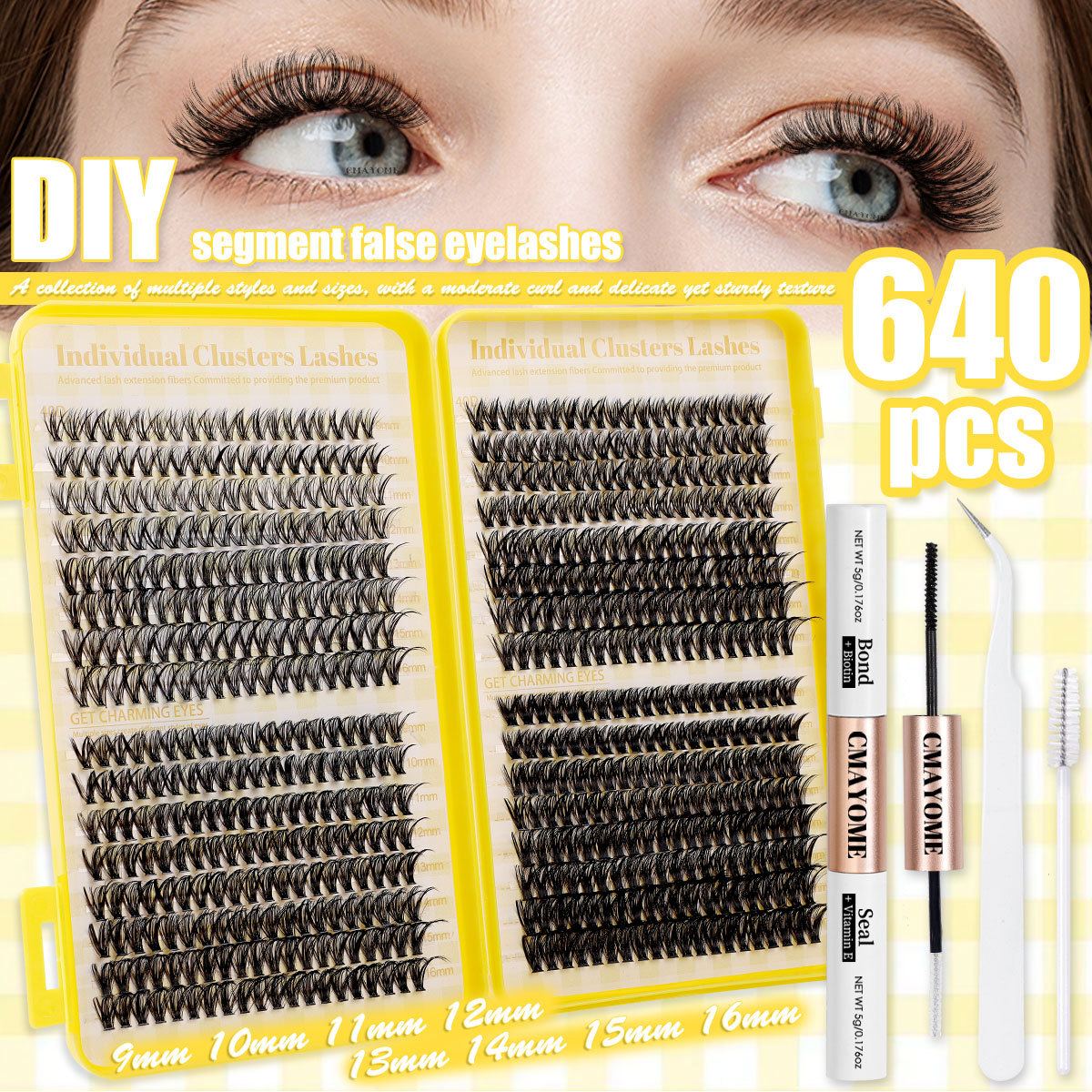 DIY False Eyelashes 32 Rows D- - Eyelash Extension Options 리뷰 및 가격
