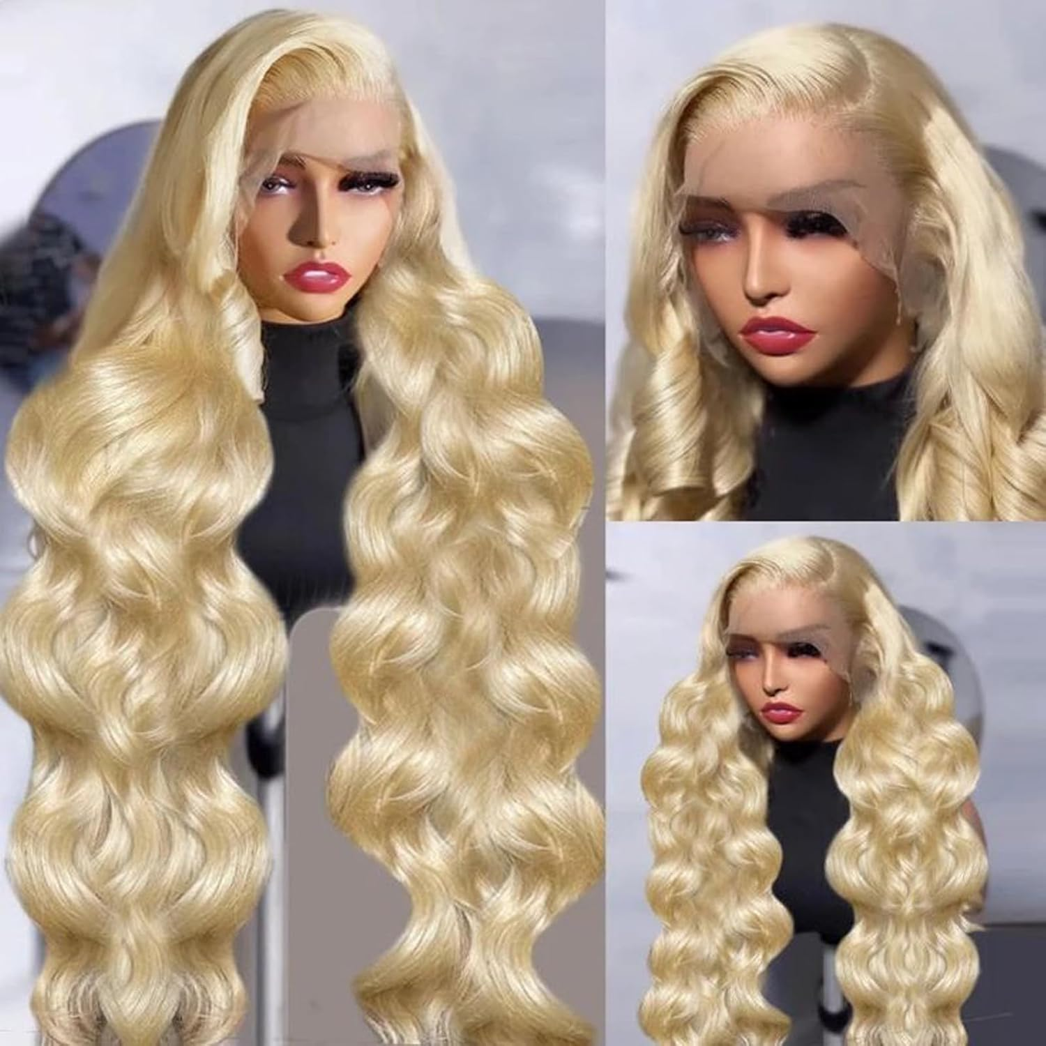 613 Honey Blonde 13x6 Lace Fro - Eyelash Extension Natural Look 리뷰 및 가격