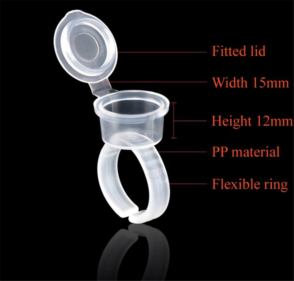 Transparent Tattoo Ink Rings C - Eyelash Extension Permanent 리뷰 및 가격