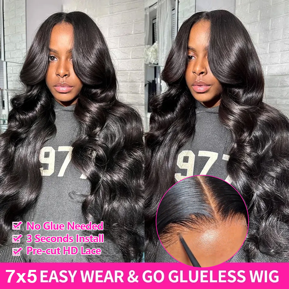 Wear Go Glueless Body Wave Lac - Eyelash Extension Natural Look 리뷰 및 가격