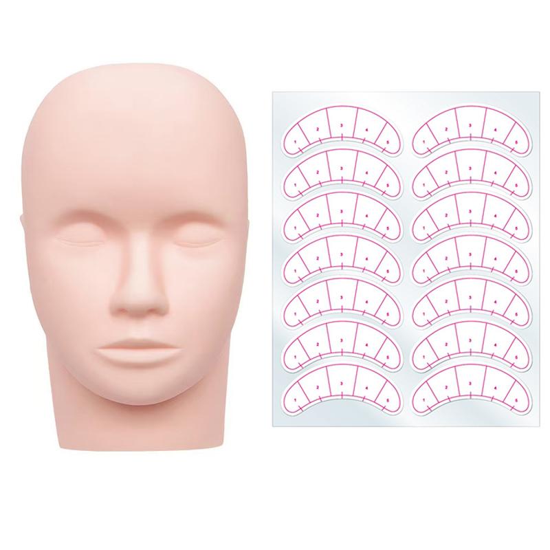 1pcs Training Head&10 sheet La - Lash Mapping Sticker 리뷰 및 가격
