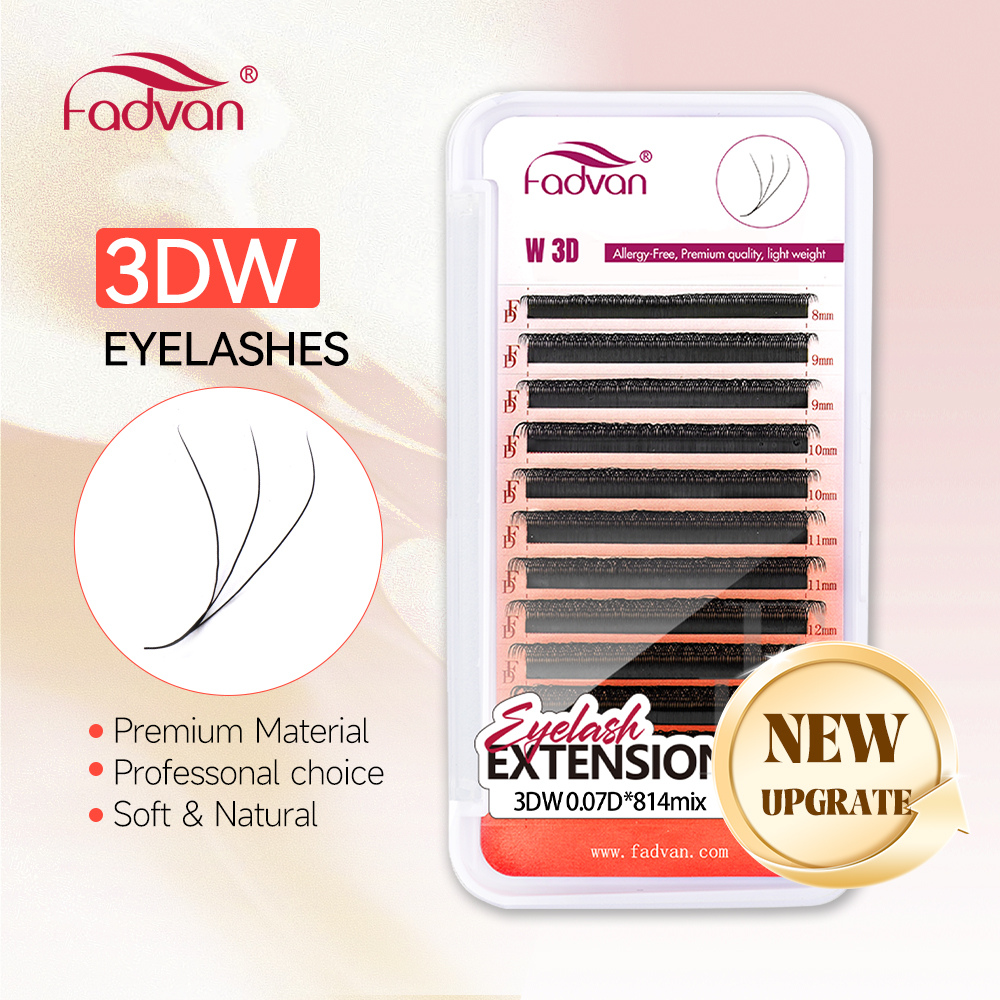 FADVAN 3D Lashes W Shaped Eyel - Eyelash Extension Human Hair 리뷰 및 가격