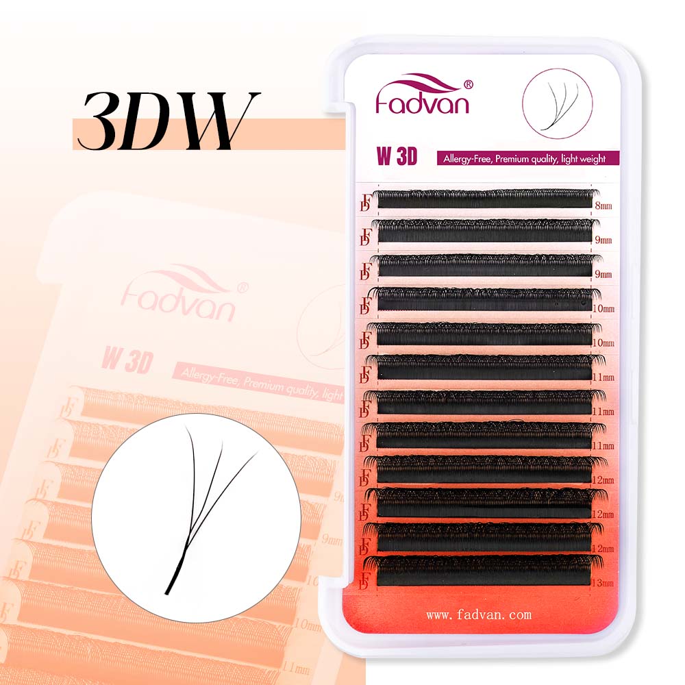 FADVAN 3D Lashes W Shaped Eyel - Eyelash Extension Human Hair 리뷰 및 가격