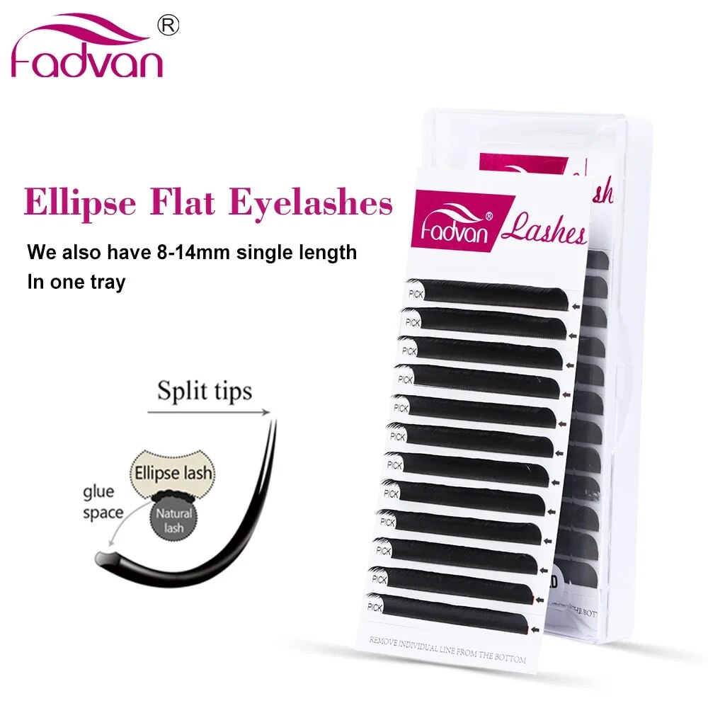 FADVAN Ellipse Flat C/D Curved - Eyelash Extension Permanent 리뷰 및 가격
