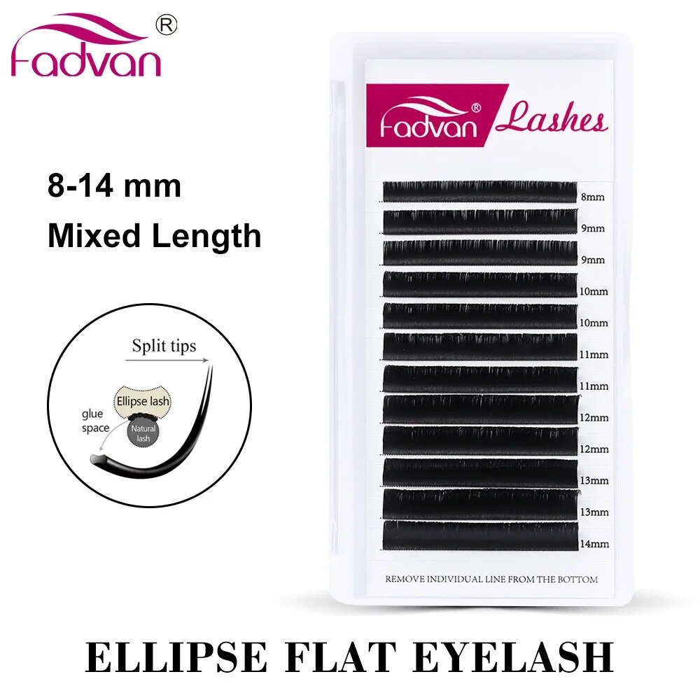 FADVAN Ellipse Flat C/D Curved - Eyelash Extension Permanent 리뷰 및 가격