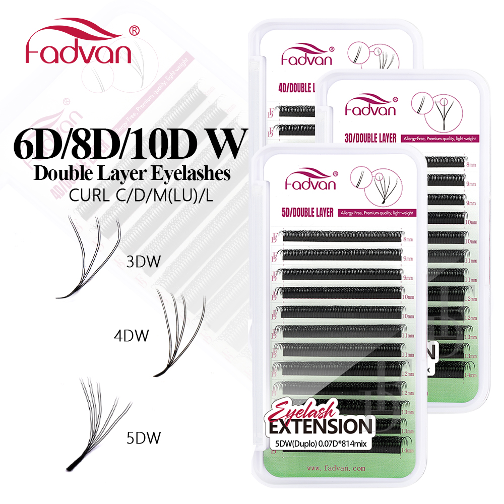 FADVAN W Shape Double Layer Ey - Eyelash Extension Human Hair 리뷰 및 가격