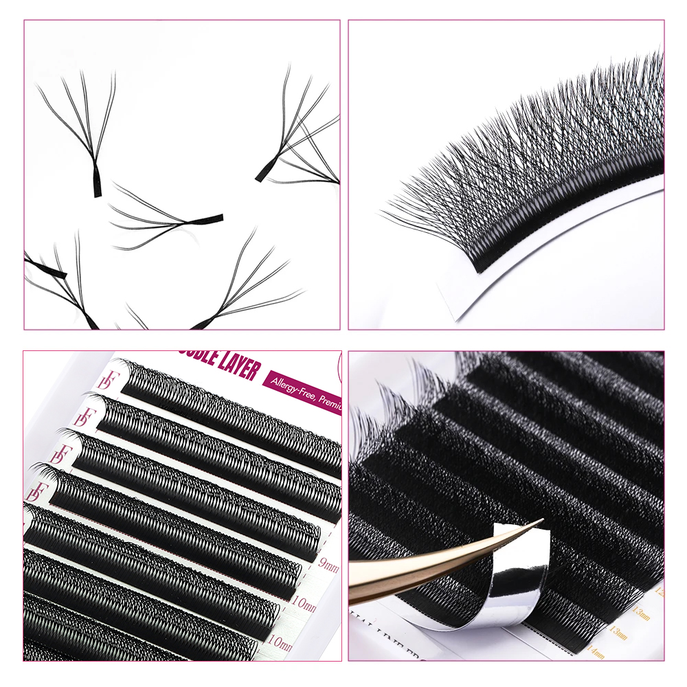 FADVAN W Shape Double Layer Ey - Eyelash Extension Human Hair 리뷰 및 가격
