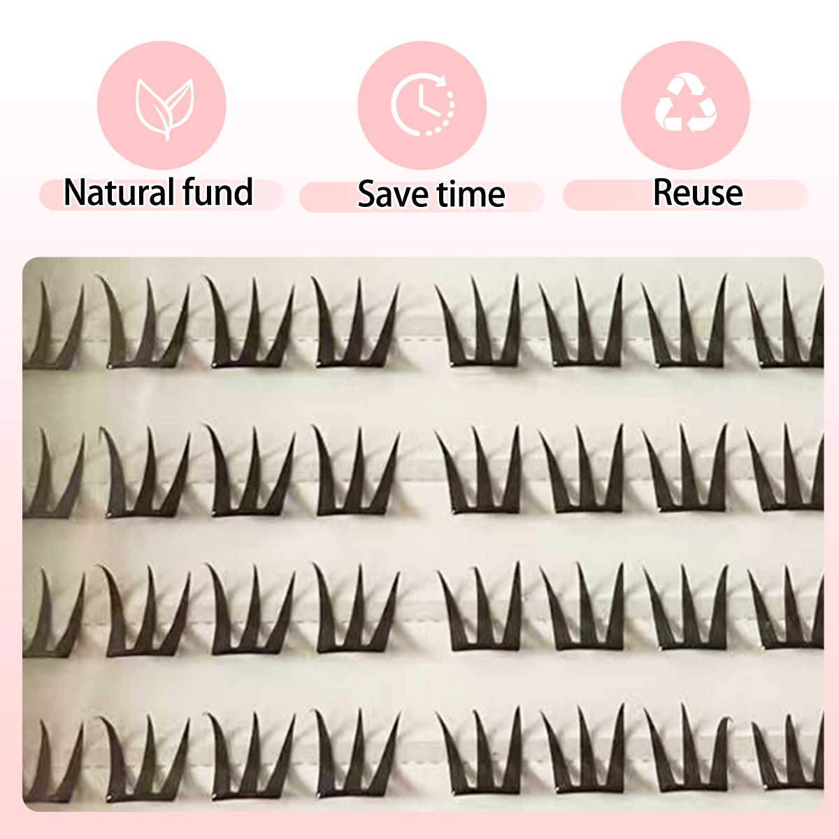 Easy Snap-On Eyelash Clusters  - Eyelash Extension Human Hair 리뷰 및 가격
