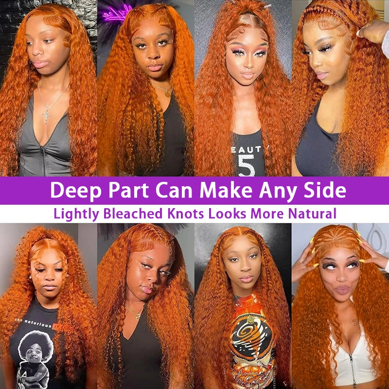 13x6 Ginger Orange Deep Wave L - Eyelash Extension Natural Look 리뷰 및 가격