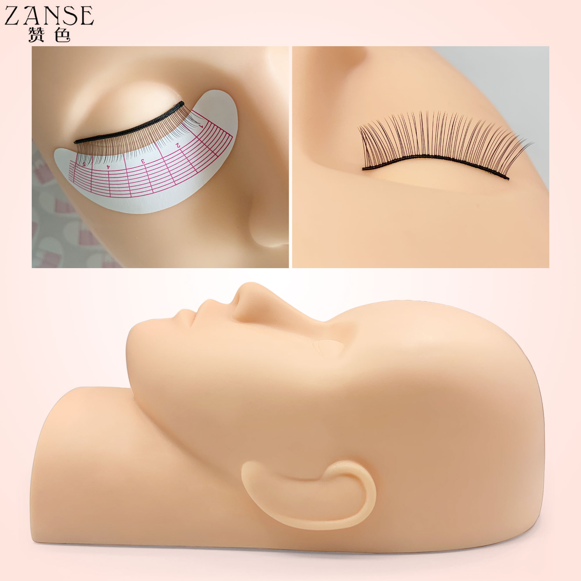 1pc Fake Head Mould Mannequin  - Lash Mapping Sticker 리뷰 및 가격