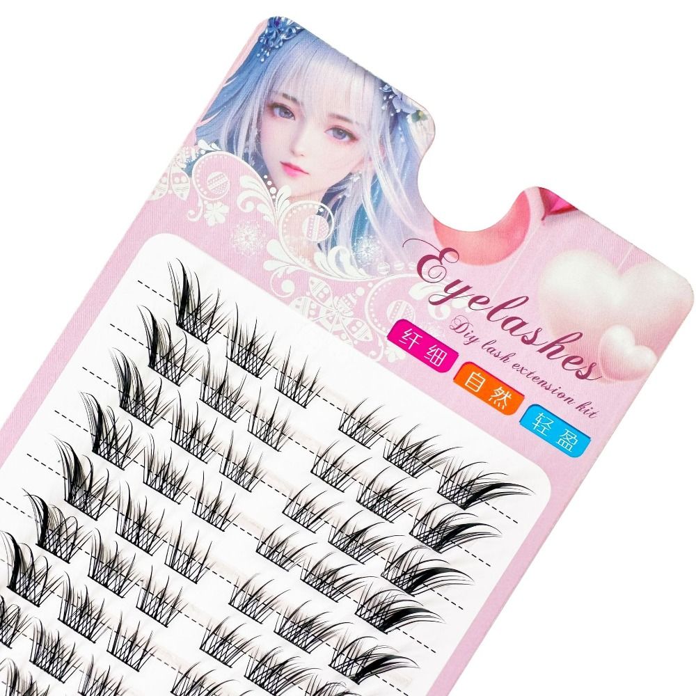3D Cat Eye Clusters Lashes Nat - Eyelash Extension Human Hair 리뷰 및 가격