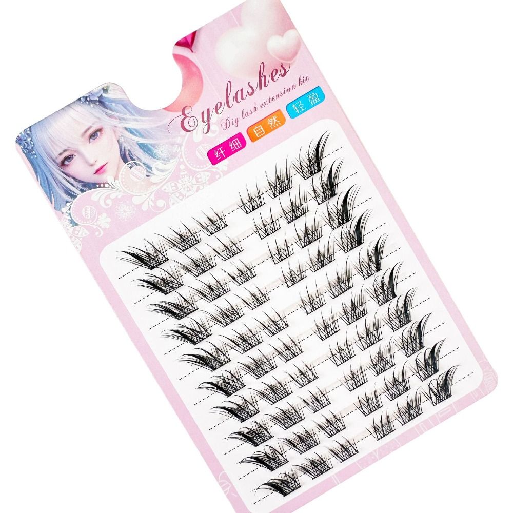 3D Cat Eye Clusters Lashes Nat - Eyelash Extension Human Hair 리뷰 및 가격