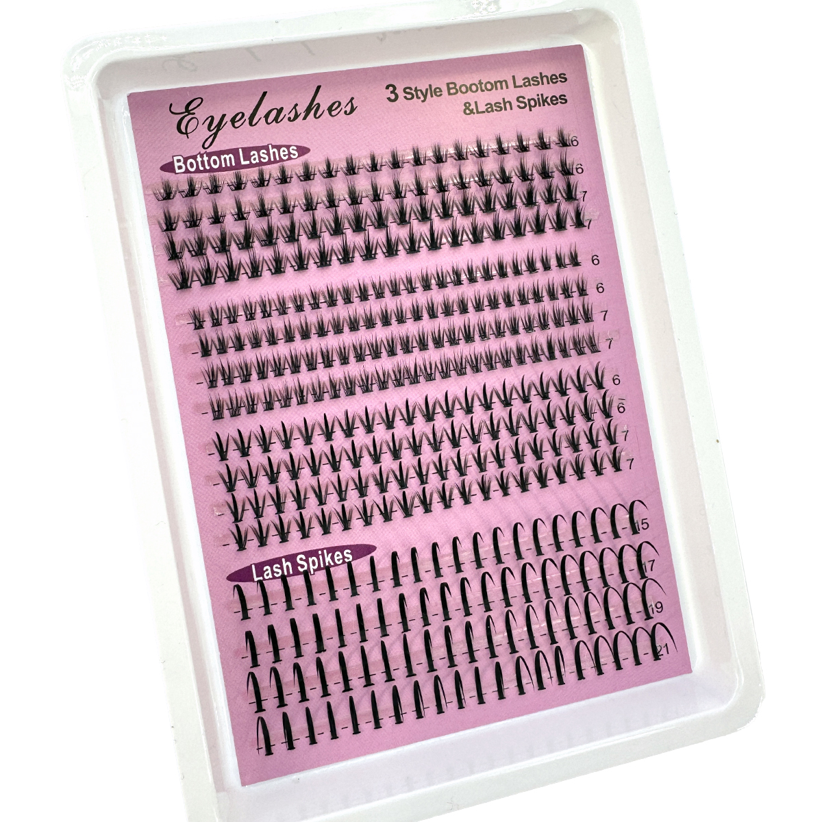 16Rows Bottom&Spiky Lashes Clu - Eyelash Extension Human Hair 리뷰 및 가격