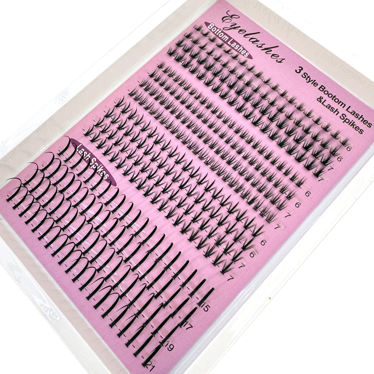 16Rows Bottom&Spiky Lashes Clu - Eyelash Extension Human Hair 리뷰 및 가격