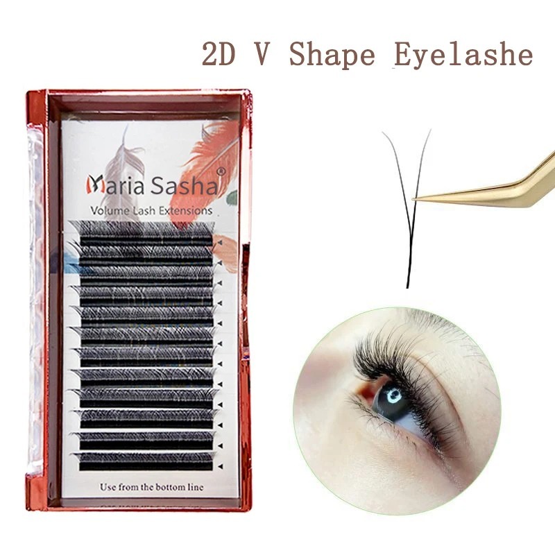 MARIA 2D Y Shape Eyelashes Han - Eyelash Extension Human Hair 리뷰 및 가격