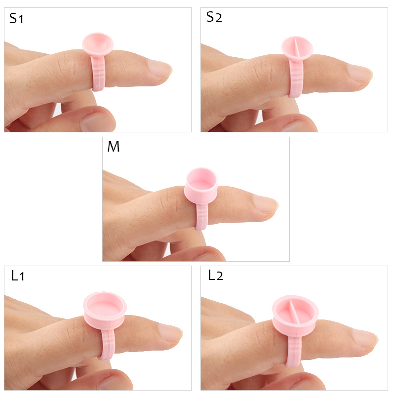 100pcs Disposable Glue Rings P - Eyelash Extension Permanent 리뷰 및 가격